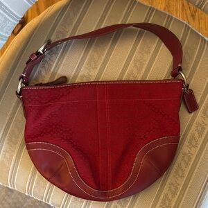 Coach Red Shoulder Bag